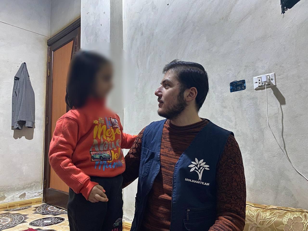 A 5-year-old child with a mass in her head
