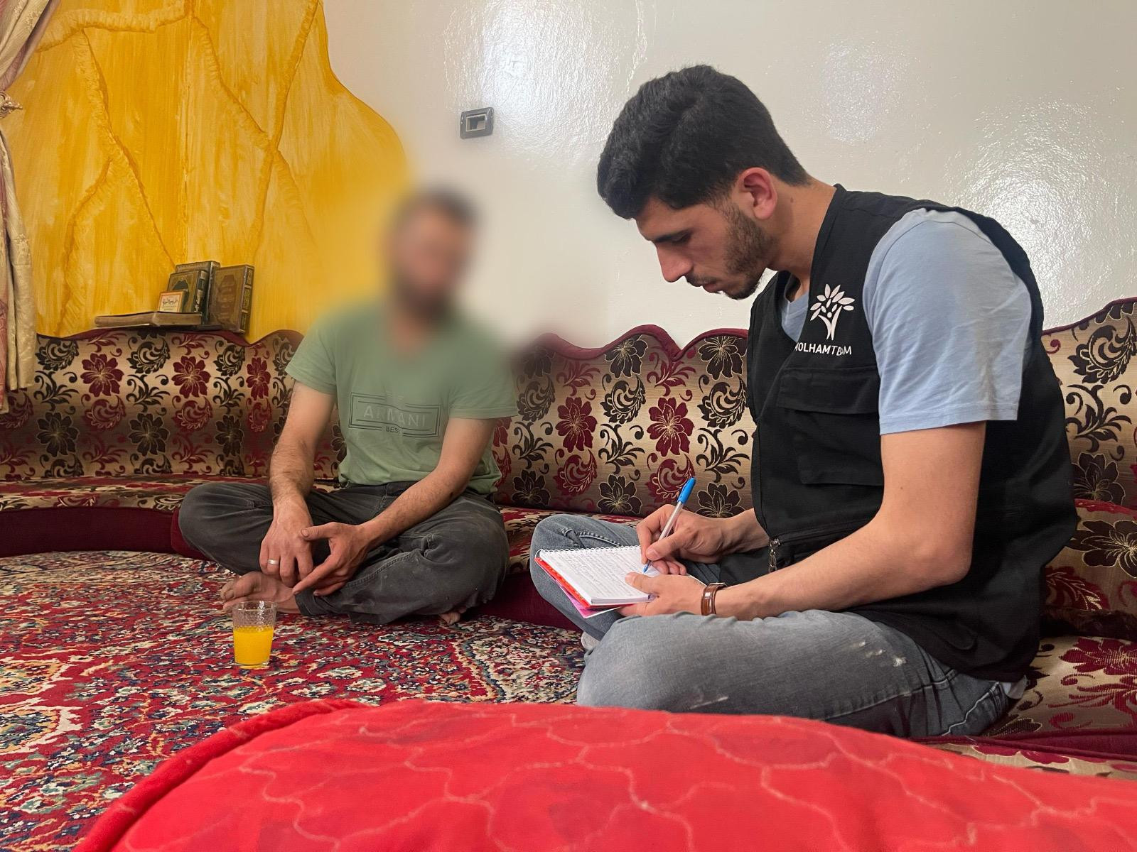 Ziad.. injured in war building his dream