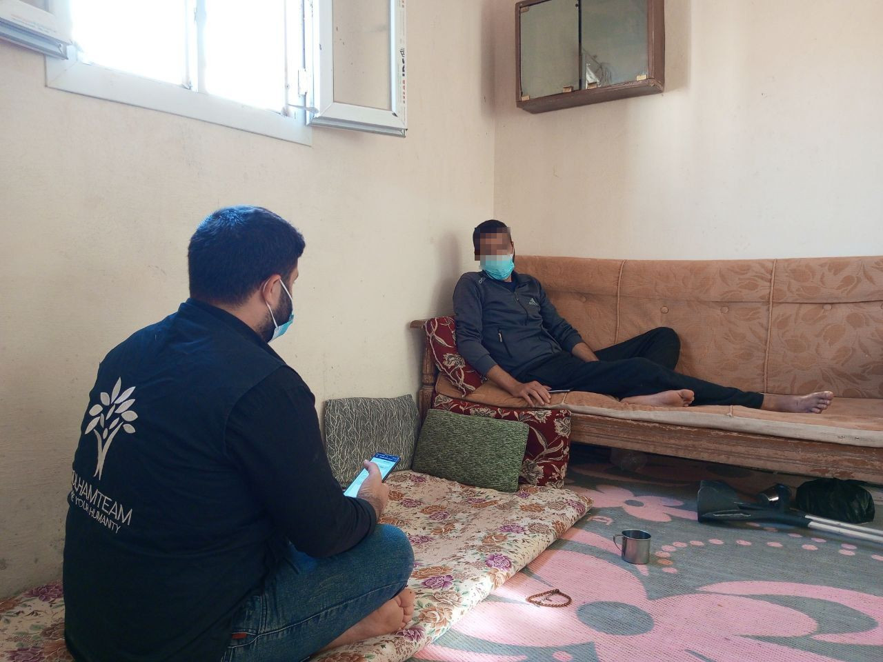 Mohammed has a motor disability and is infected with tuberculosis and needs urgent help