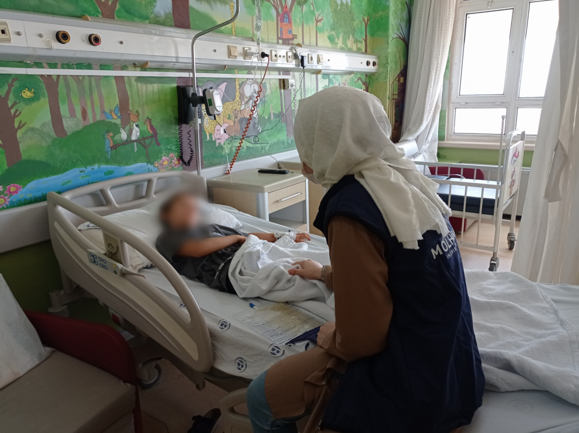 Adham is a child suffers from renal atrophy and needs surgery urgently