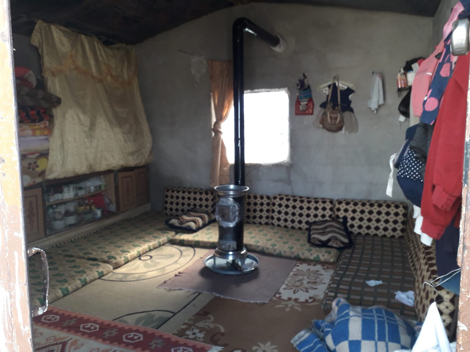Despite his foot injury, Mohammed is still working to secure his family's needs and his medicines