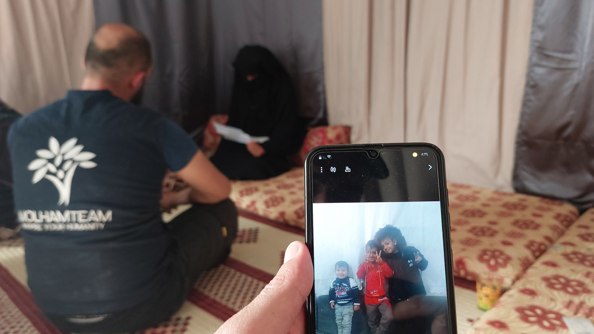 Rana lost her children and husband in the earthquake.