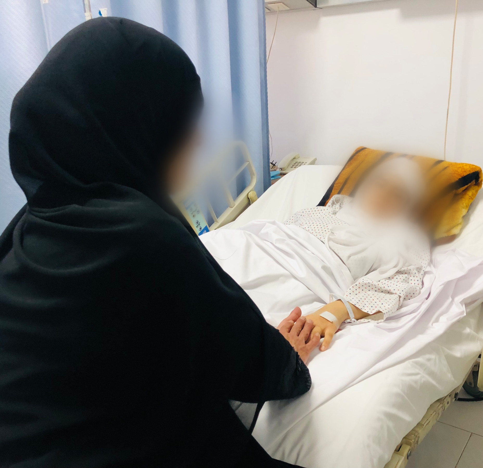 Fatigue and illness can be seen on Khairat's face!