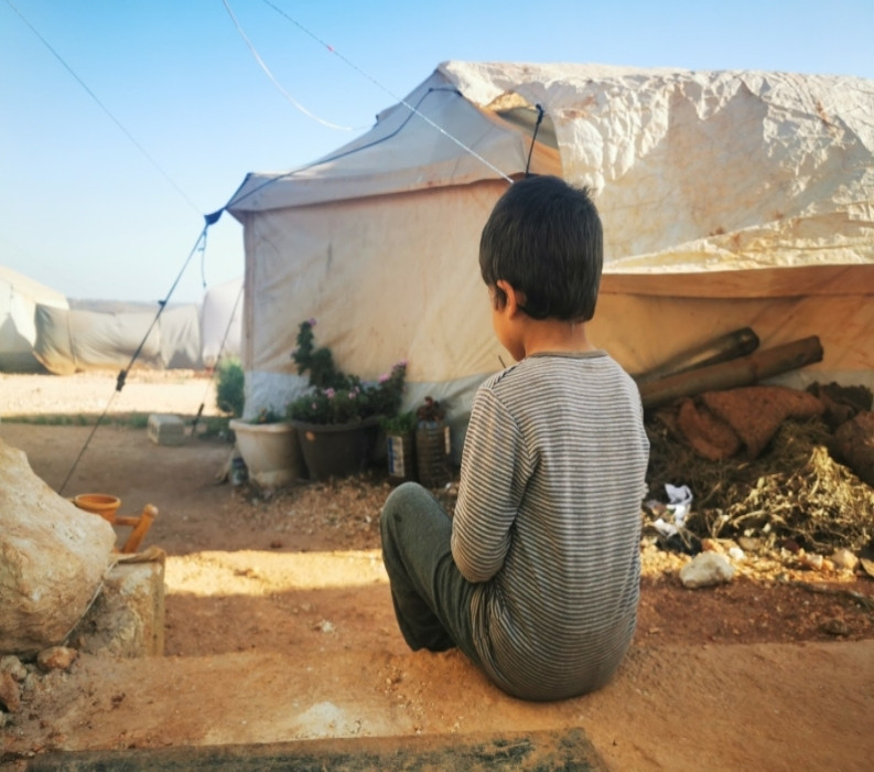 Abdulkarim is an orphan child from Idlib