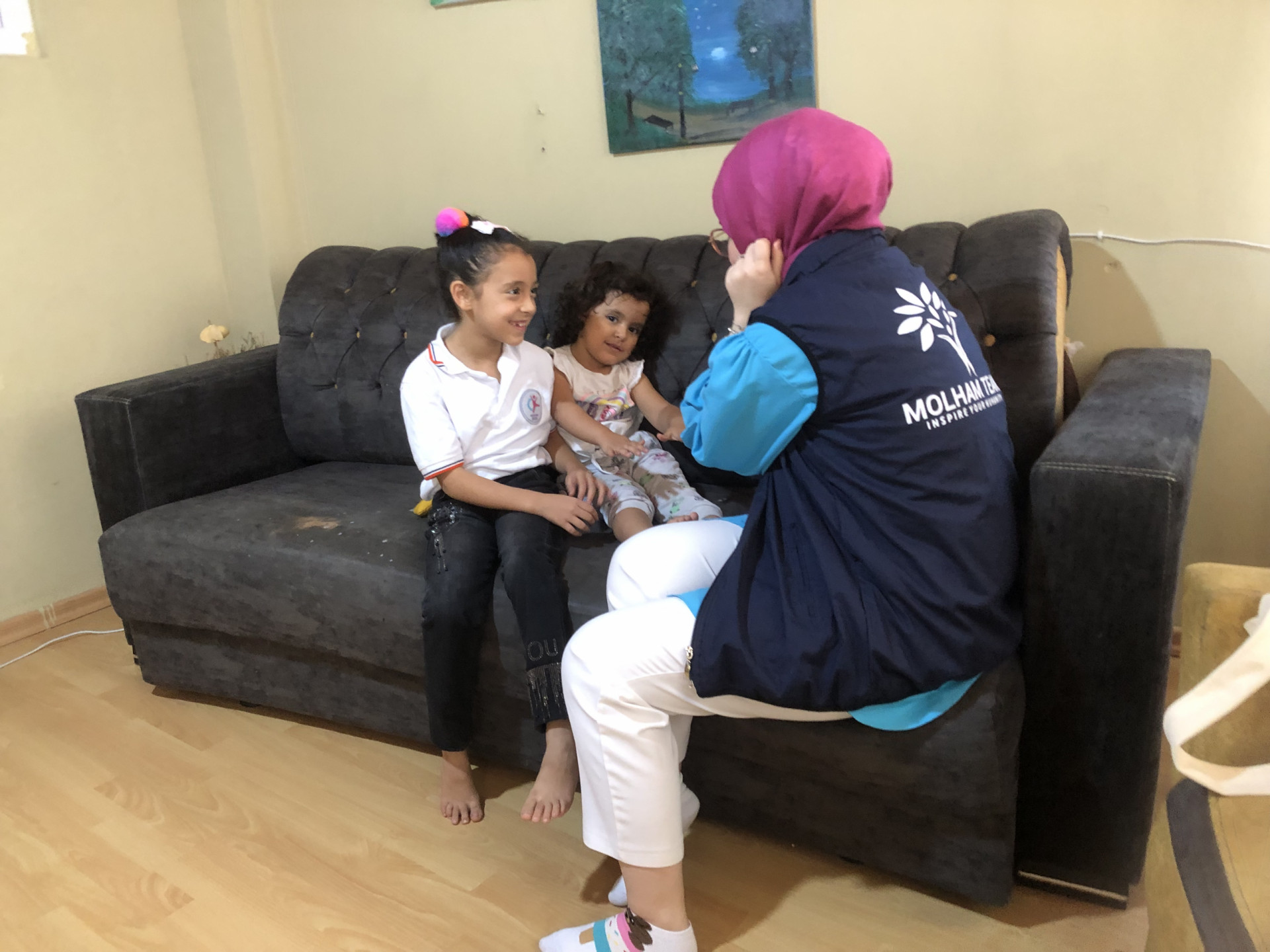 Difficult circumstances are being faced by the family of two girls, Jana and Sham.