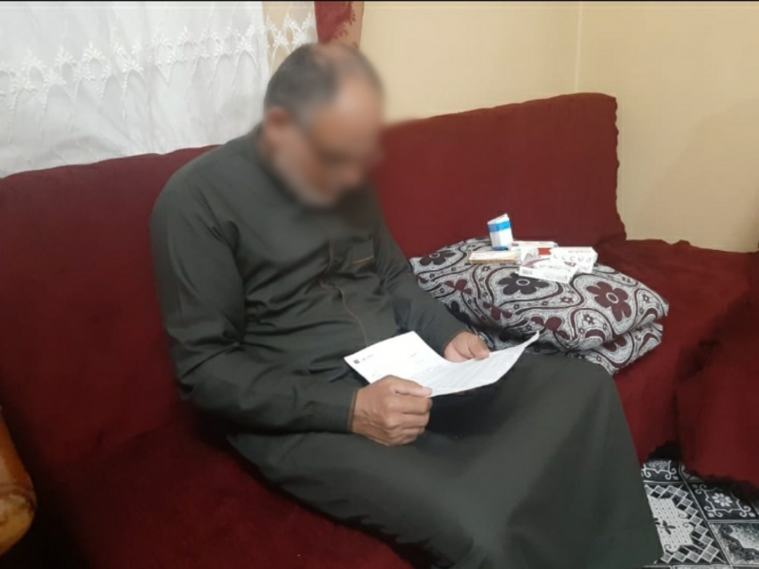 Abduljabbar is suffering both sickness and displacement!