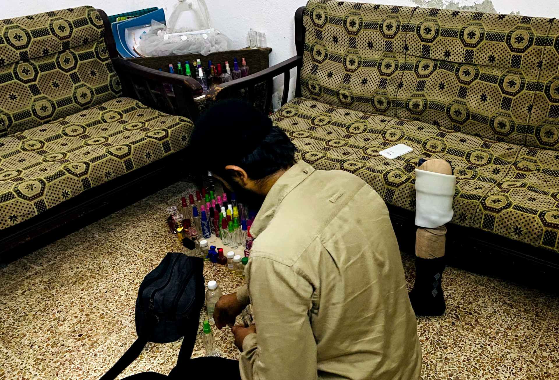 Ayham is a street vendor despite his disability