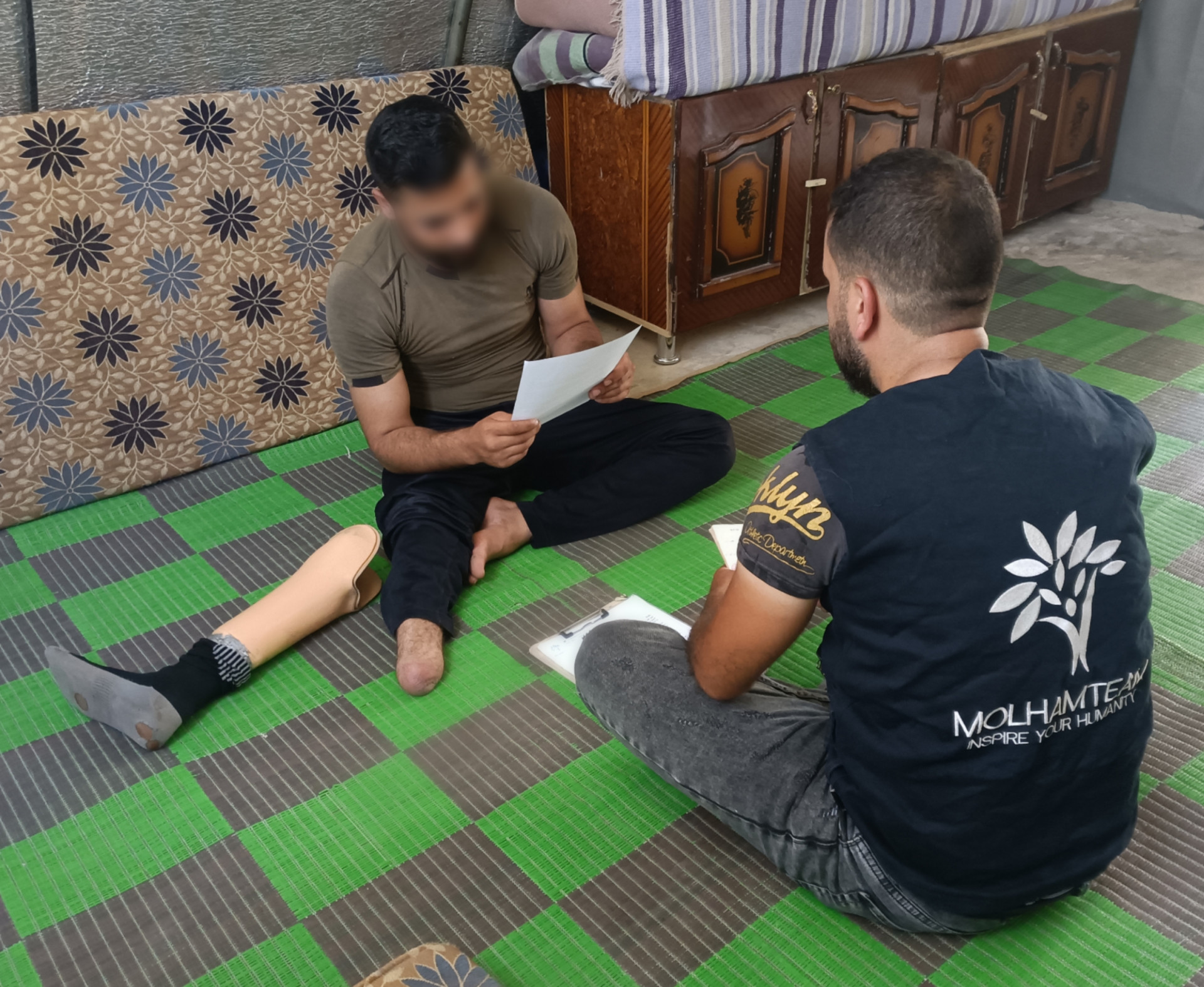 Hasan and his mother live amid poor living conditions and need your support