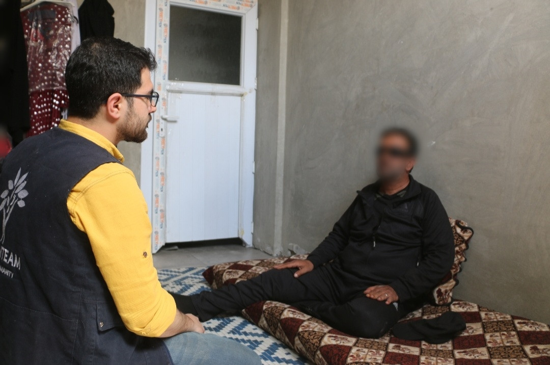 Ahmed is blind and his son is a child who had to take the responsibility to provide for his family