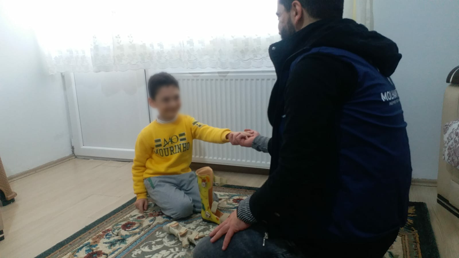 He is with paralyzed left body and needs treatment