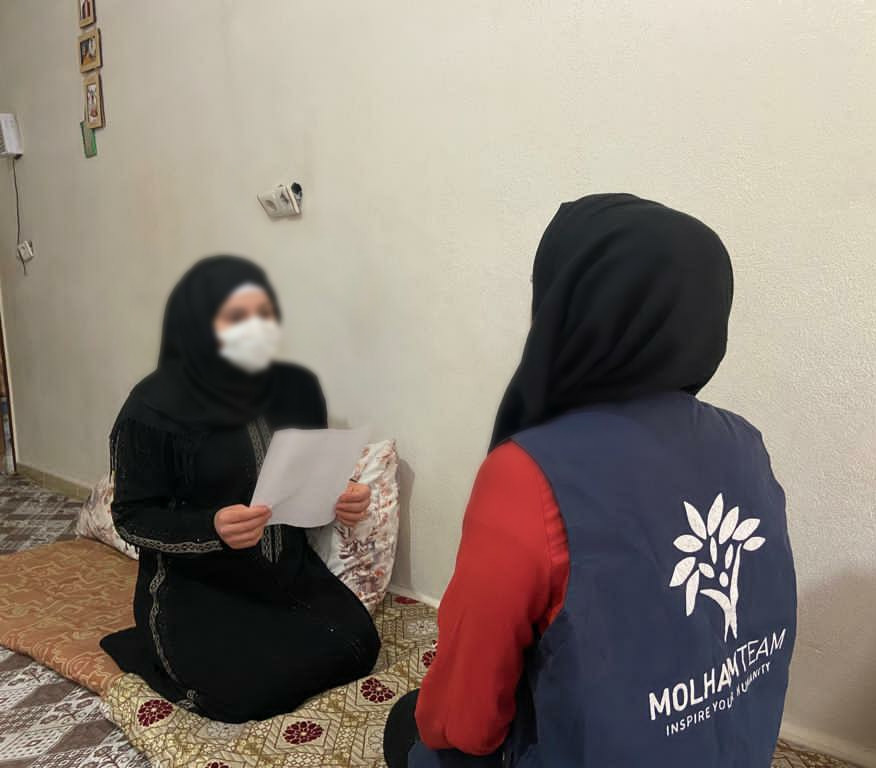 Fatima lives in tough living conditions with her husband and children