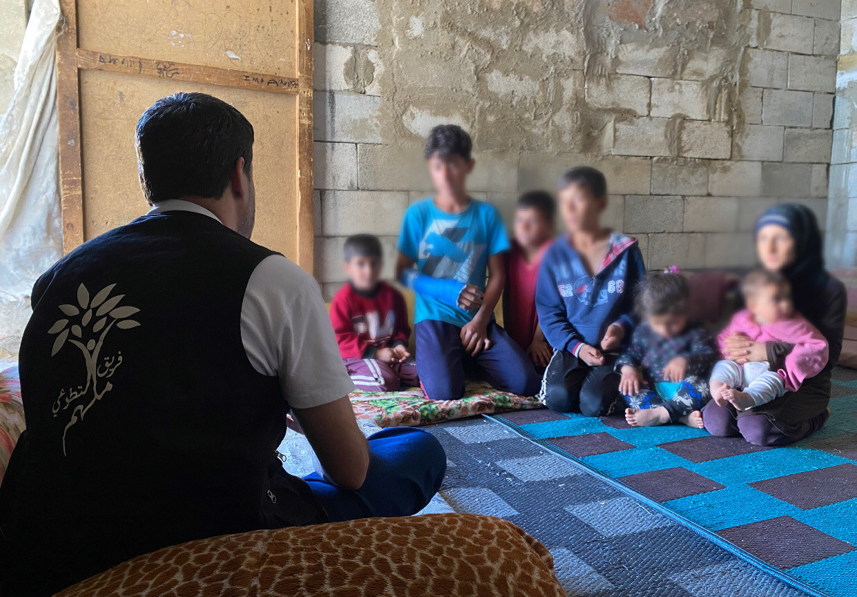 Saleh’s family has 8 children and needs your support.
