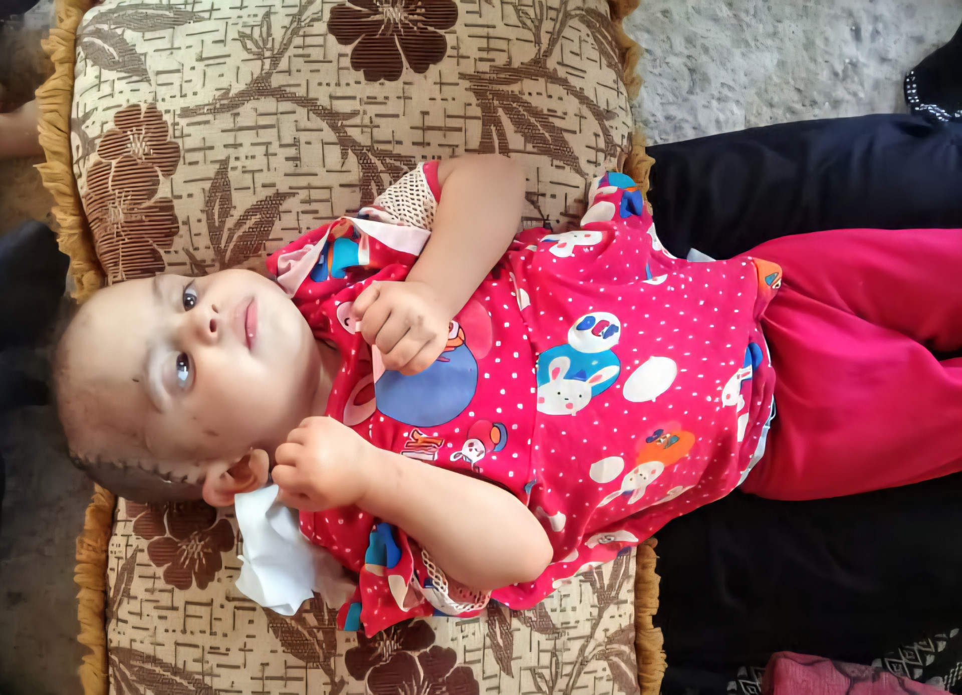 A single shard of shrapnel stole their daughter’s childhood.