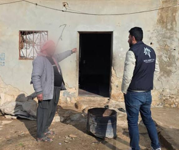 A home unprotected from winter cold