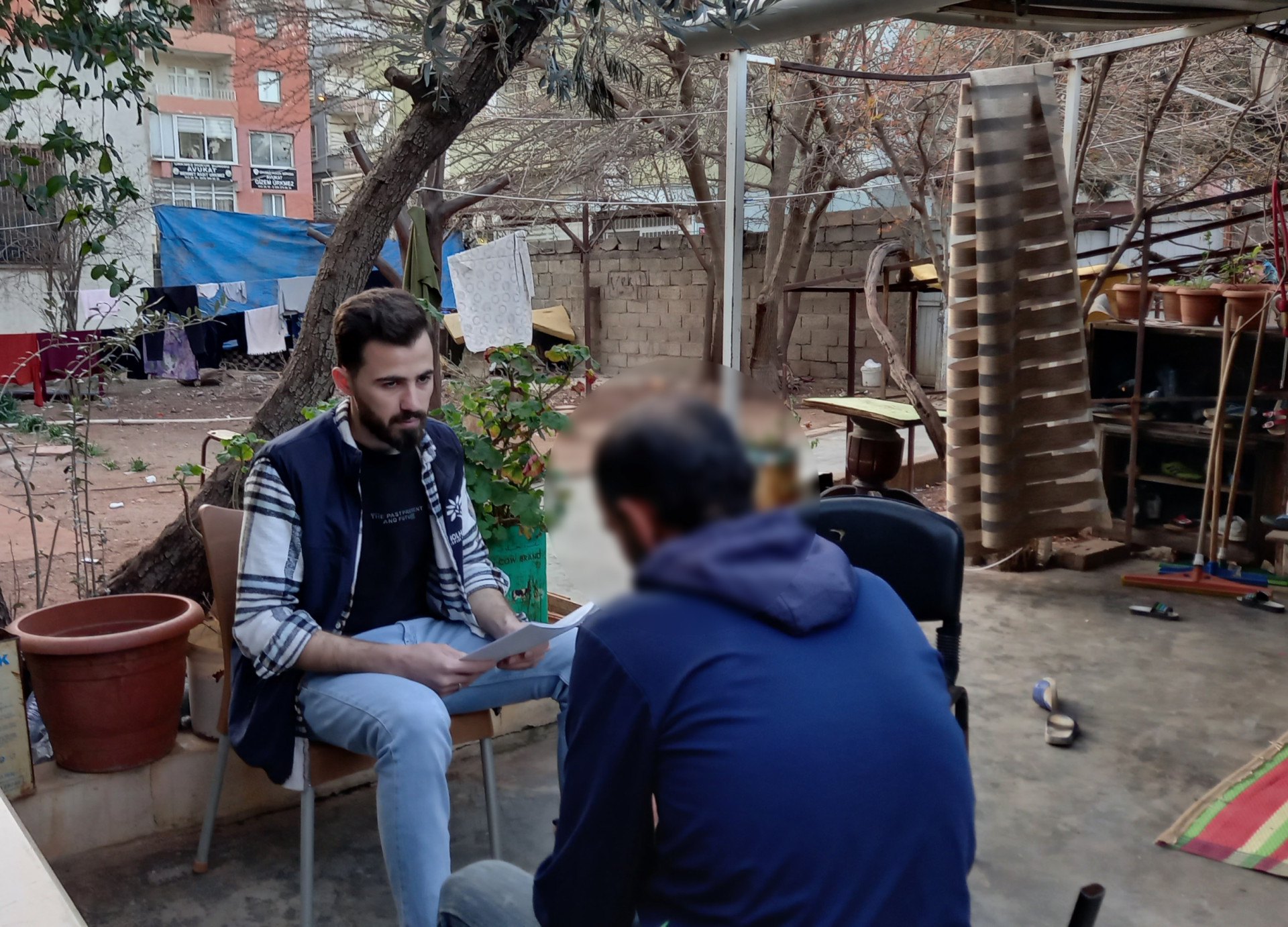 Mohammed is unable to forget his children after losing them.