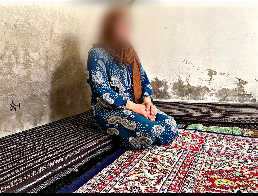 Her husband died and she sick with 12 children