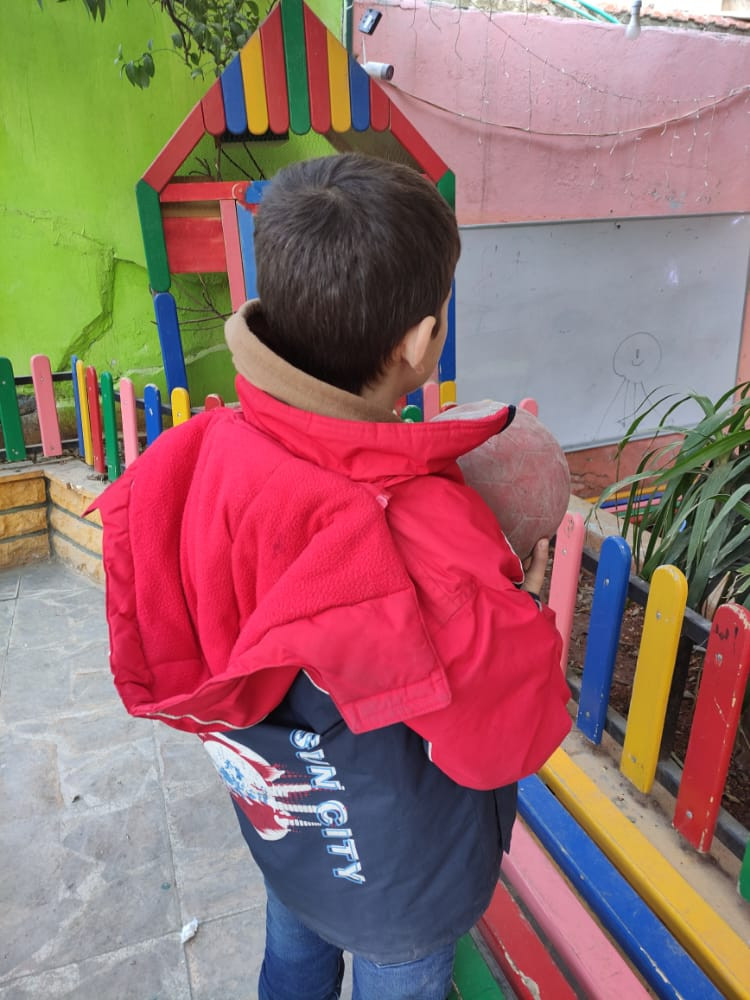 Hamzah is an orphan from Idlib