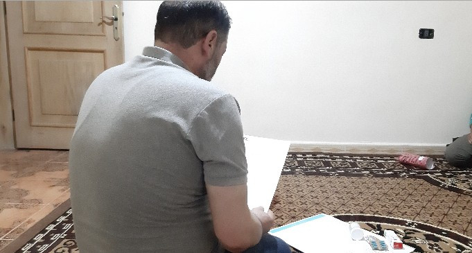 مريض يعاني من تضخم في الرئة ووجود كتلة
