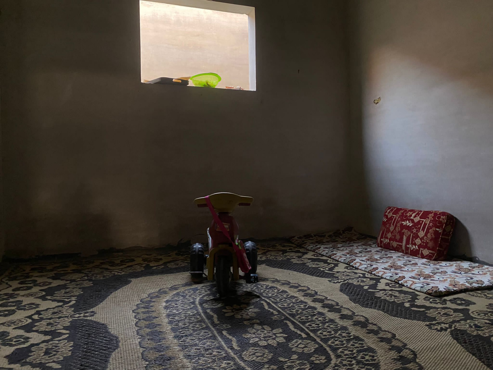 Muhannad and his family live in a house devoid of all necessities and clothing.