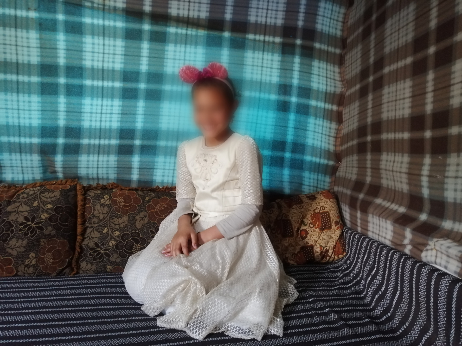 Sick, Displaced Father and Daughter in Idlib Camps