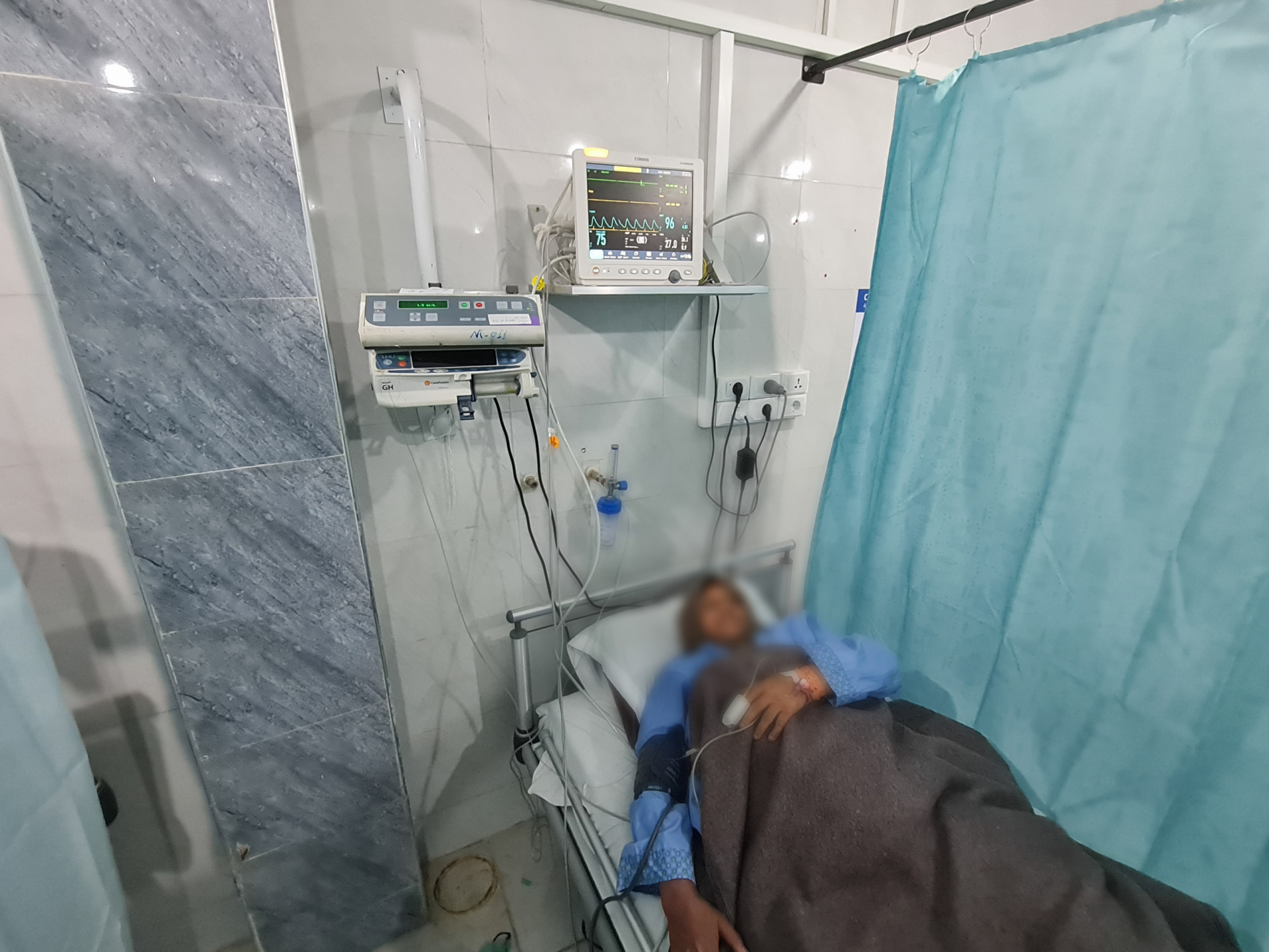 Fayza suffered a heart attack and must undergo cardiac stent placement