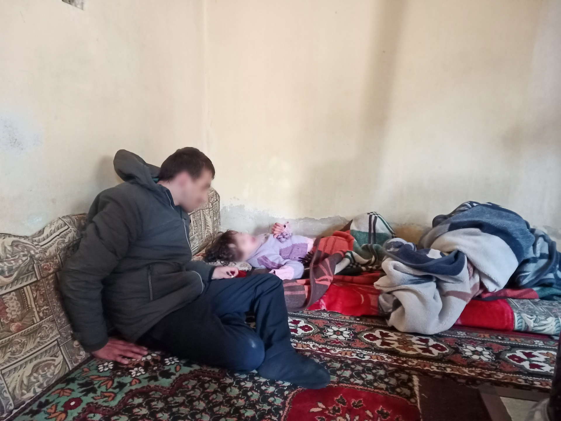 Taima'a and her siblings are with cerebral atrophy