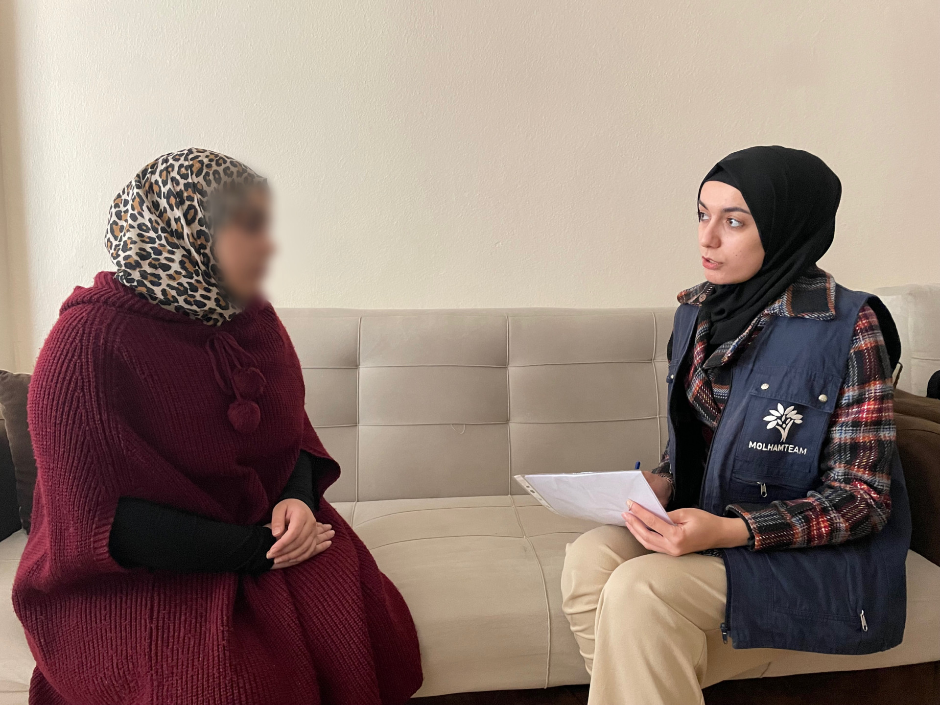 Israa is facing difficulties during pregnancy.