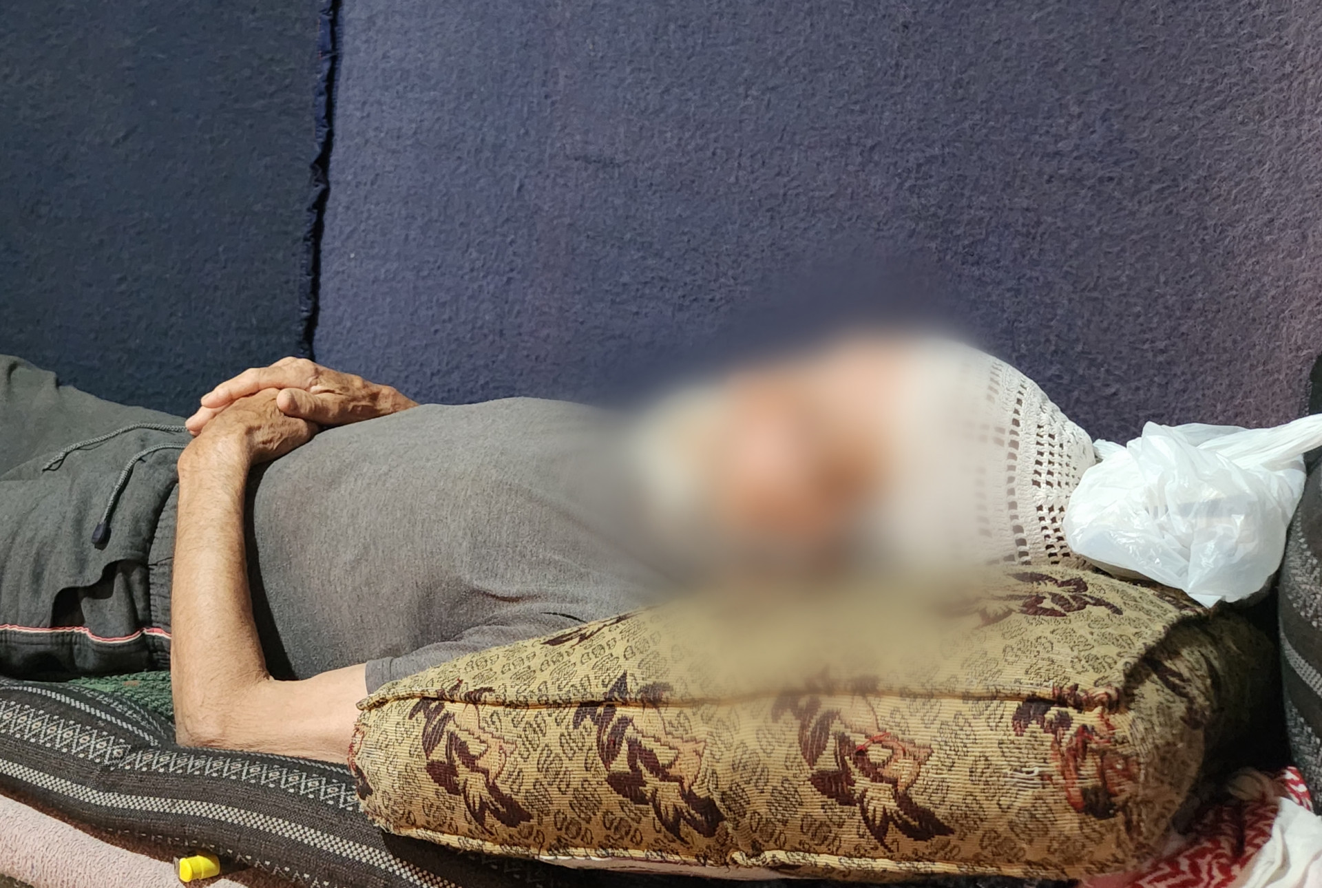 He lives in a worn-out tent, has cancer, and is living under challenging circumstances!