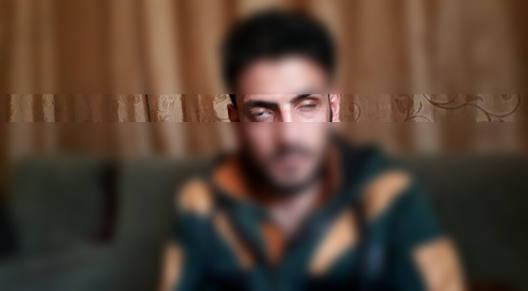 شاب فقد عينه