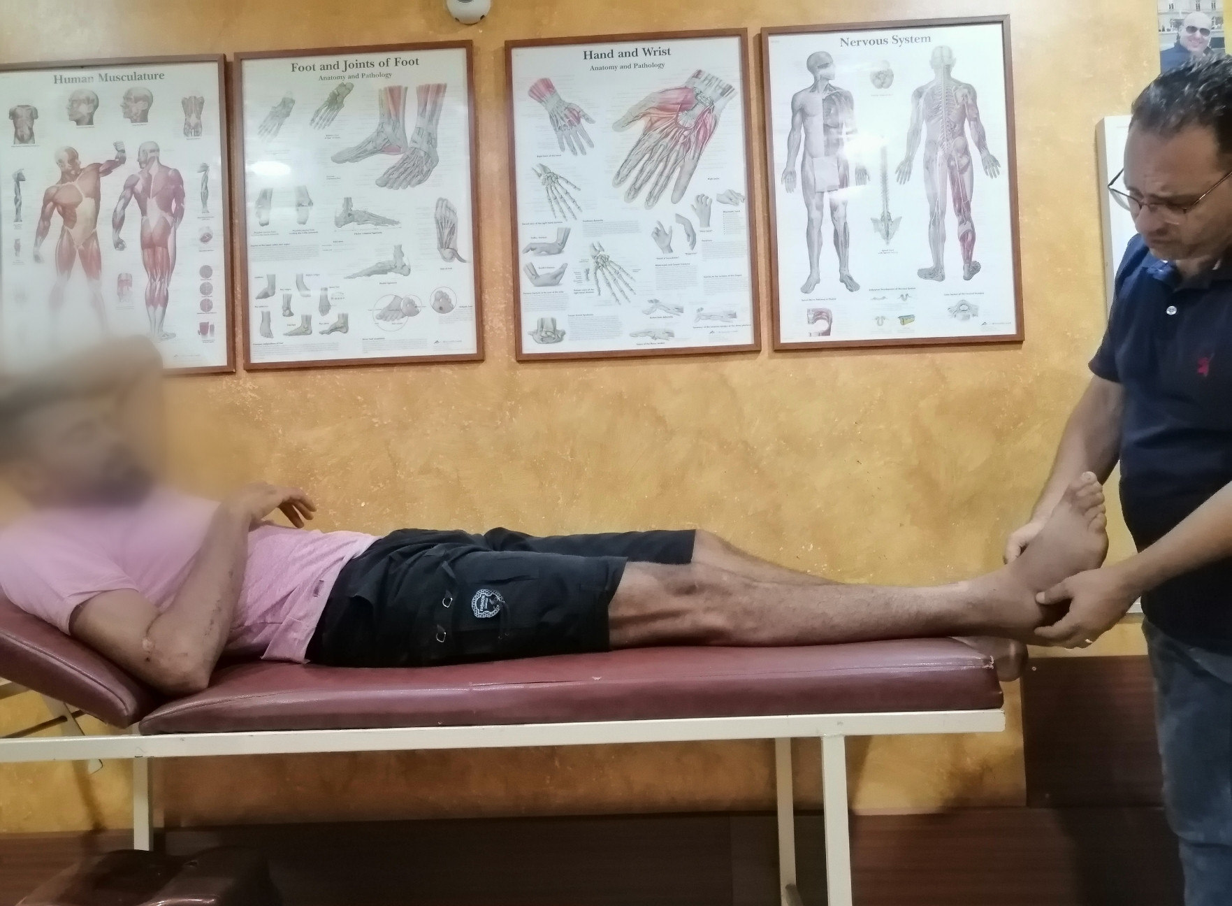 Fell down from the first floor and unable to cover his cast and x-ray scans costs