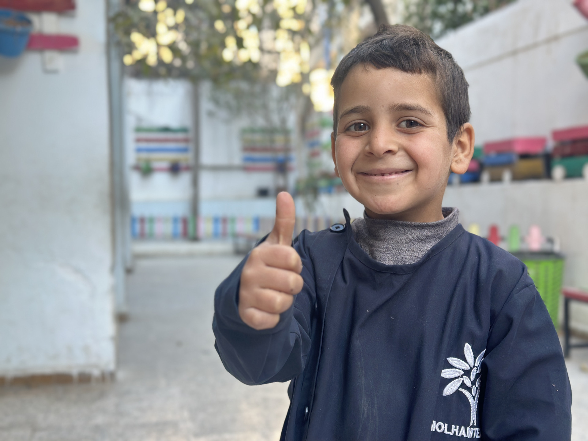 Mohammad… An Orphaned Child with a Smile Through the Pain.
