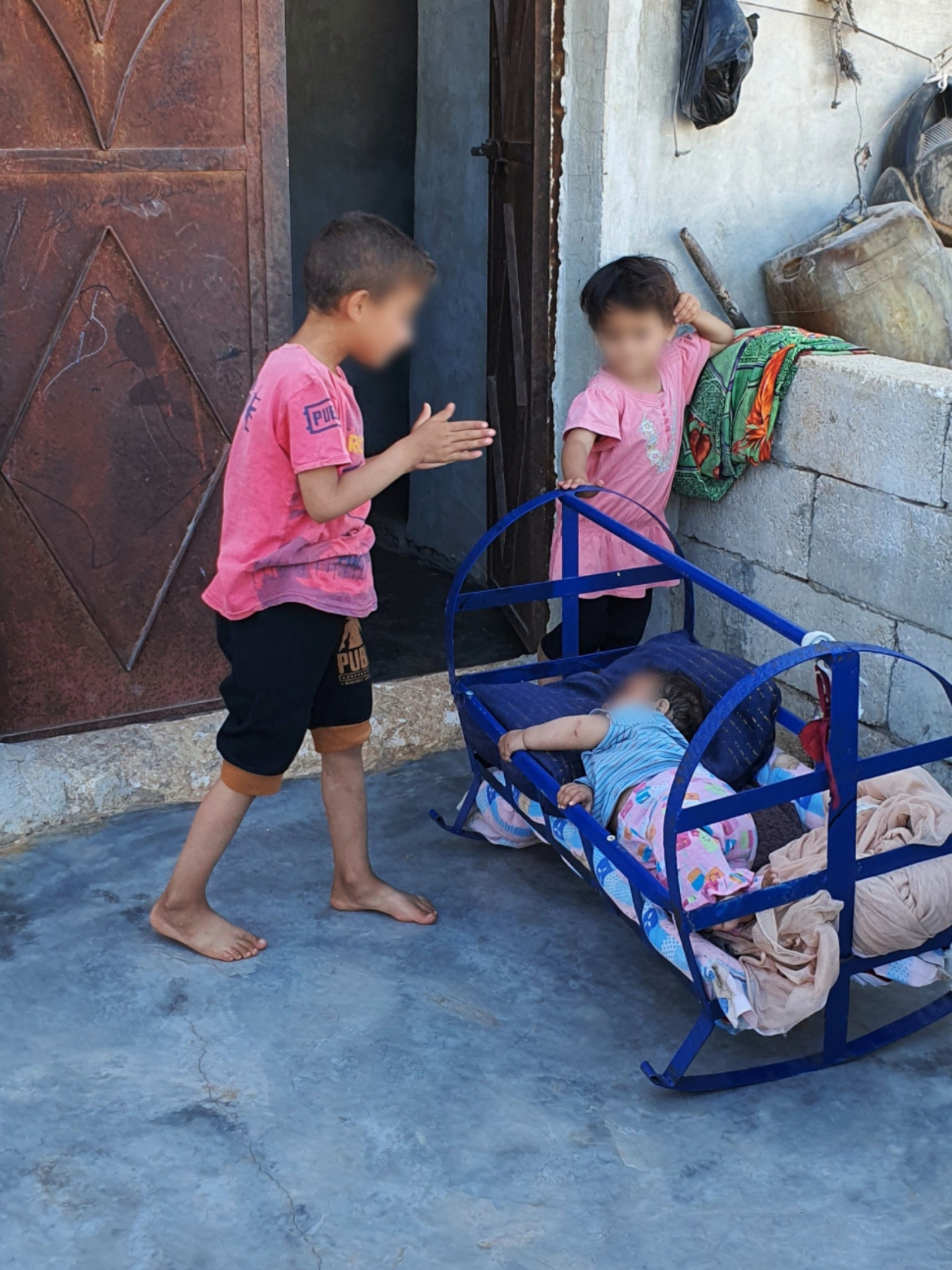 A big family is struggling with extreme poverty