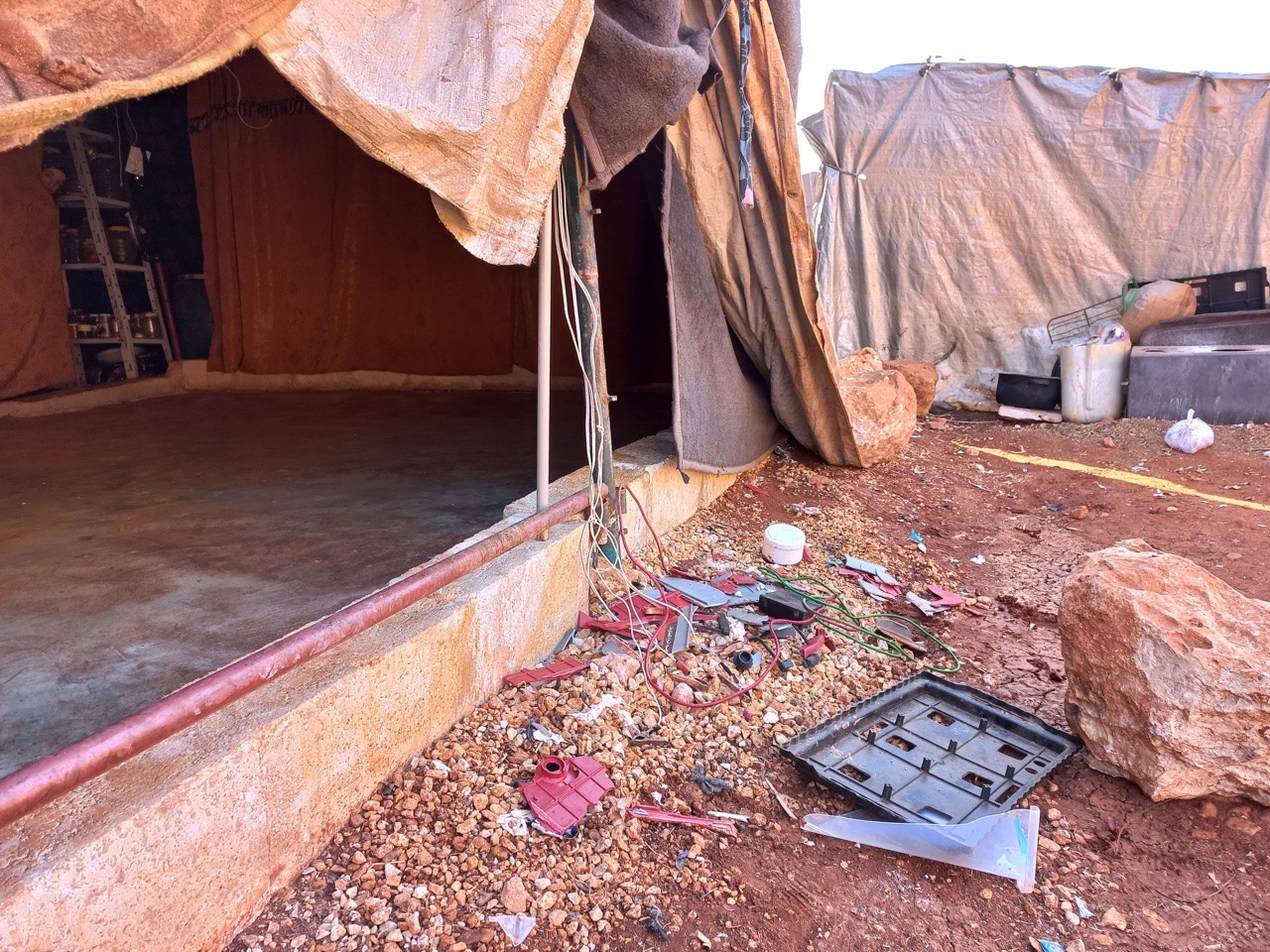 A family has orphans lives in poor conditions