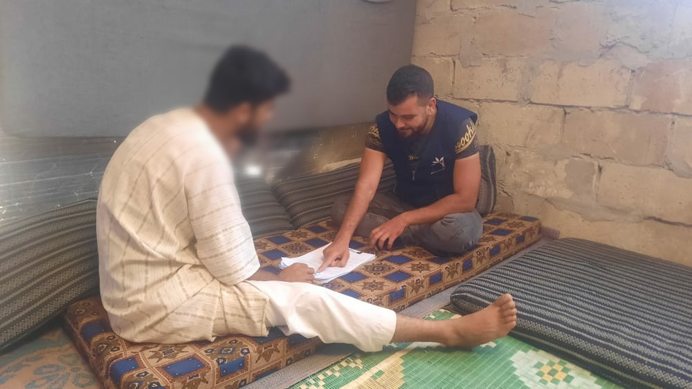Muhammad is unable to secure baby milk for his infant child due to his injury!