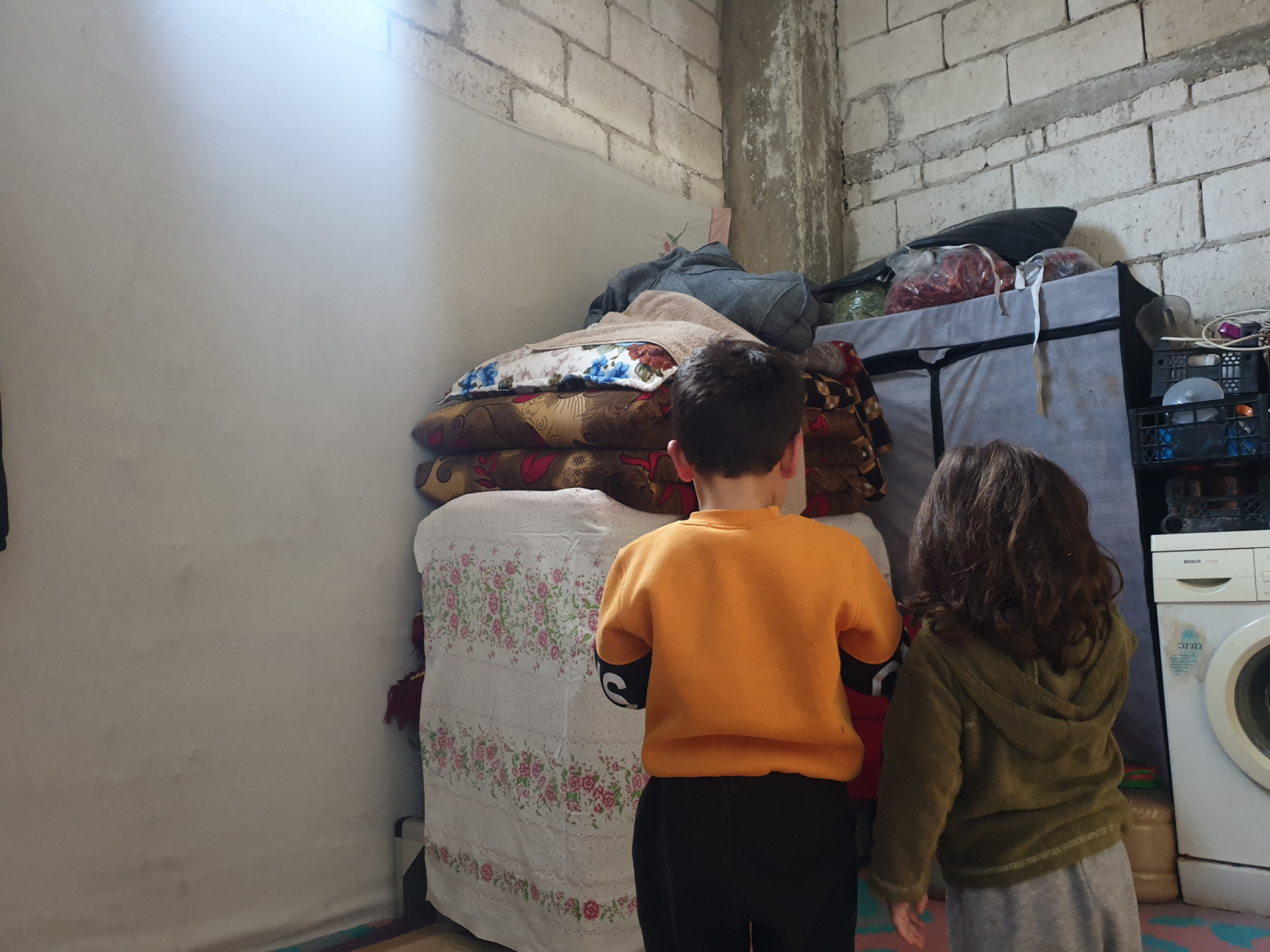 A family threatened with eviction
