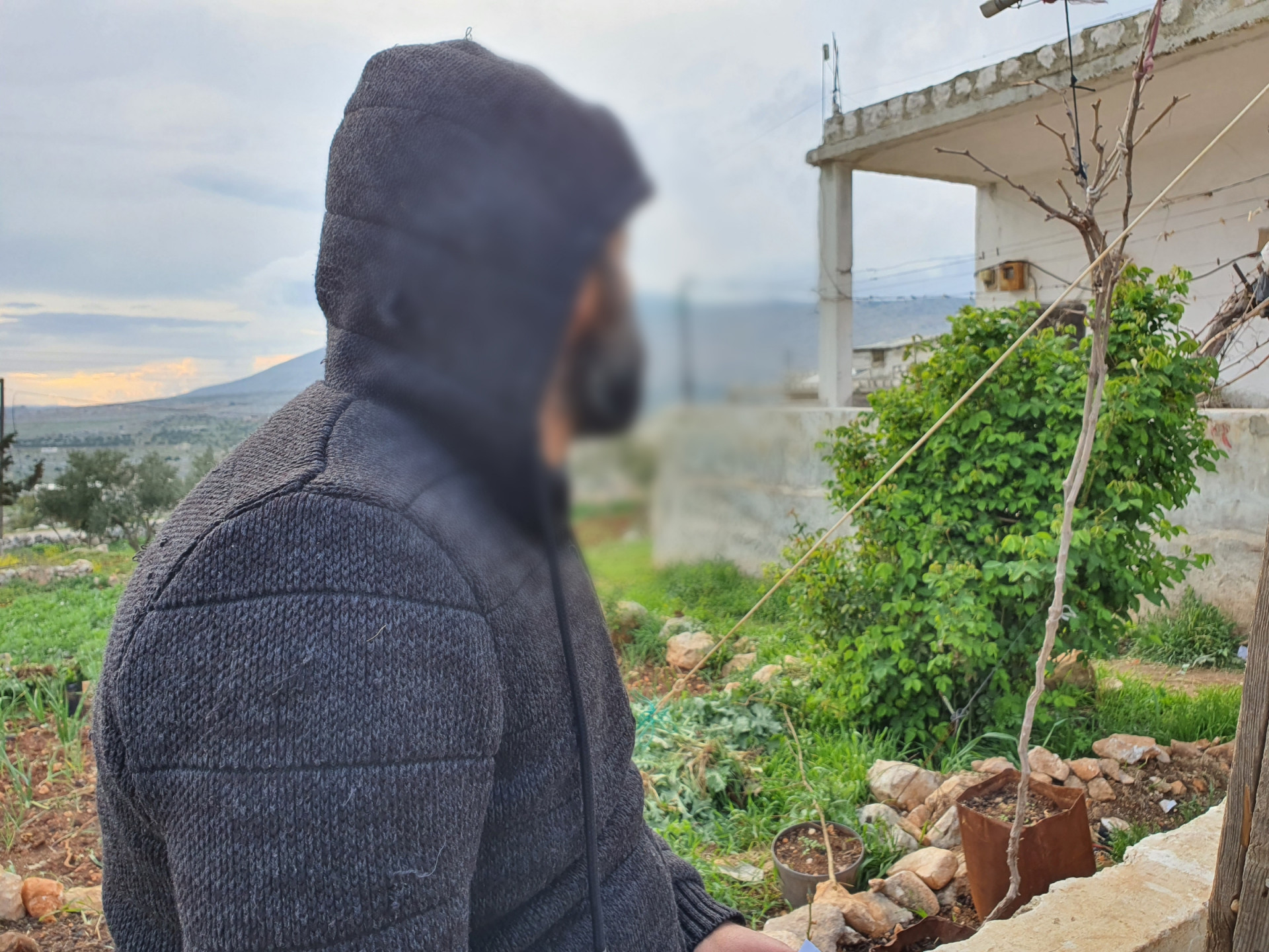 The earthquake ruined Ahmad's life as he suffers from health problems.