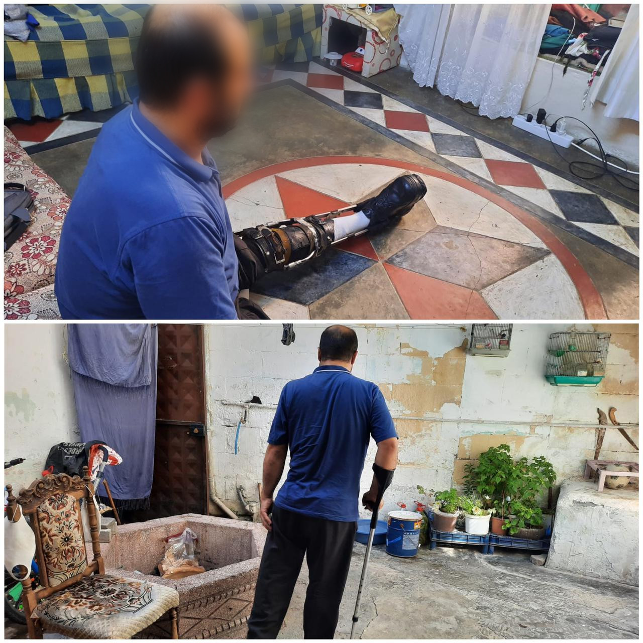 ِAbdelaziz is paralyed and incapable of supporting his family