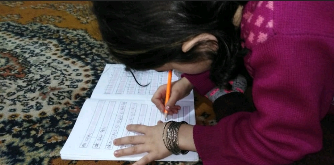 Hala, an orphan from Aleppo city