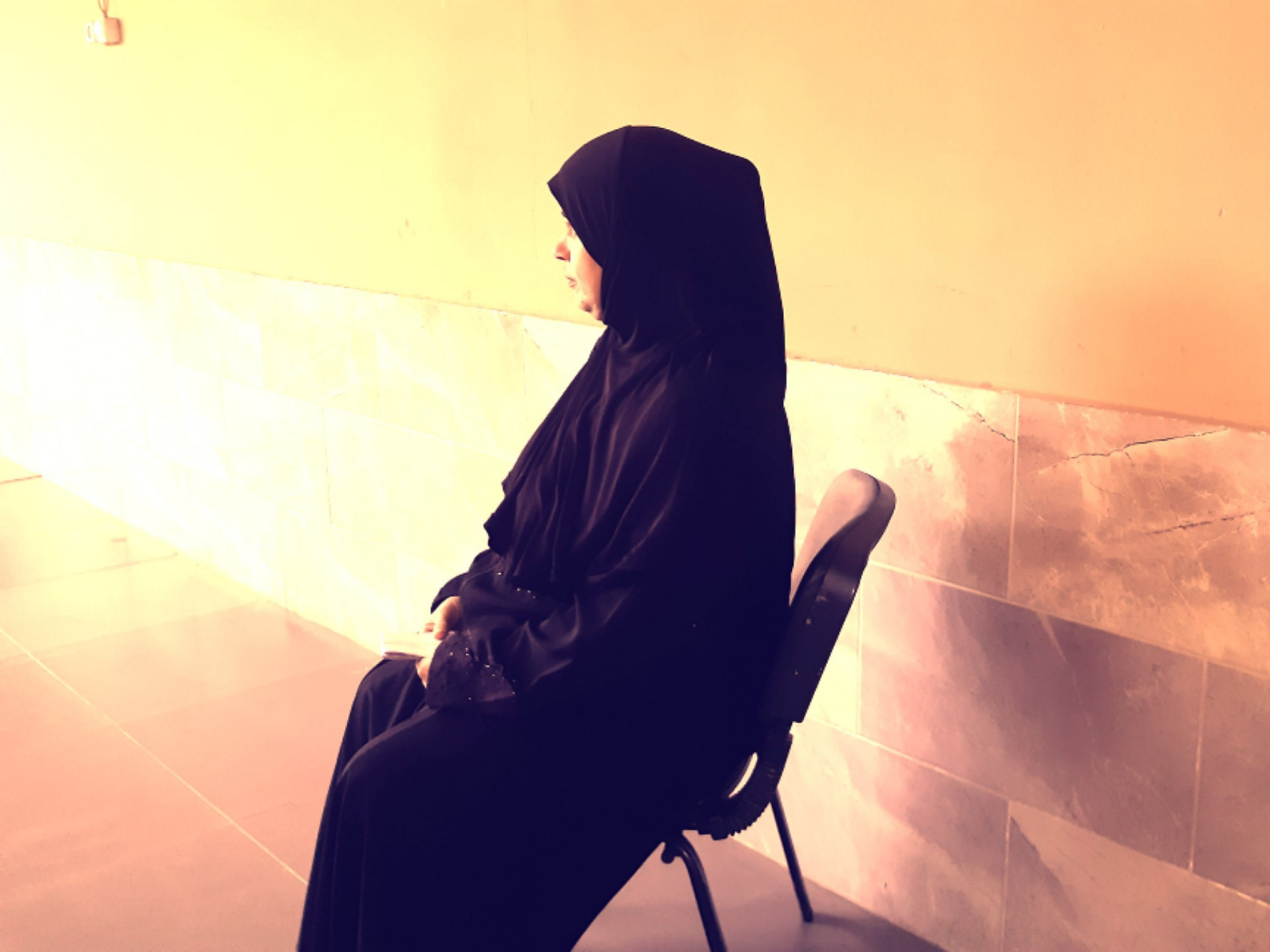 A woman suffers from eye problems and needs urgent treatment