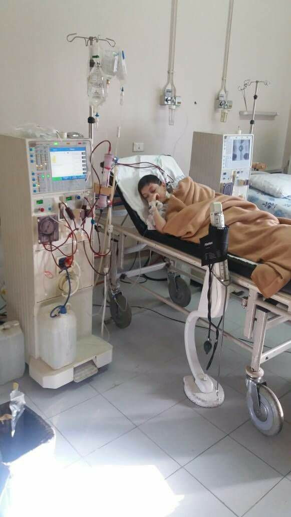 A Child Suffering from Kidney Failure