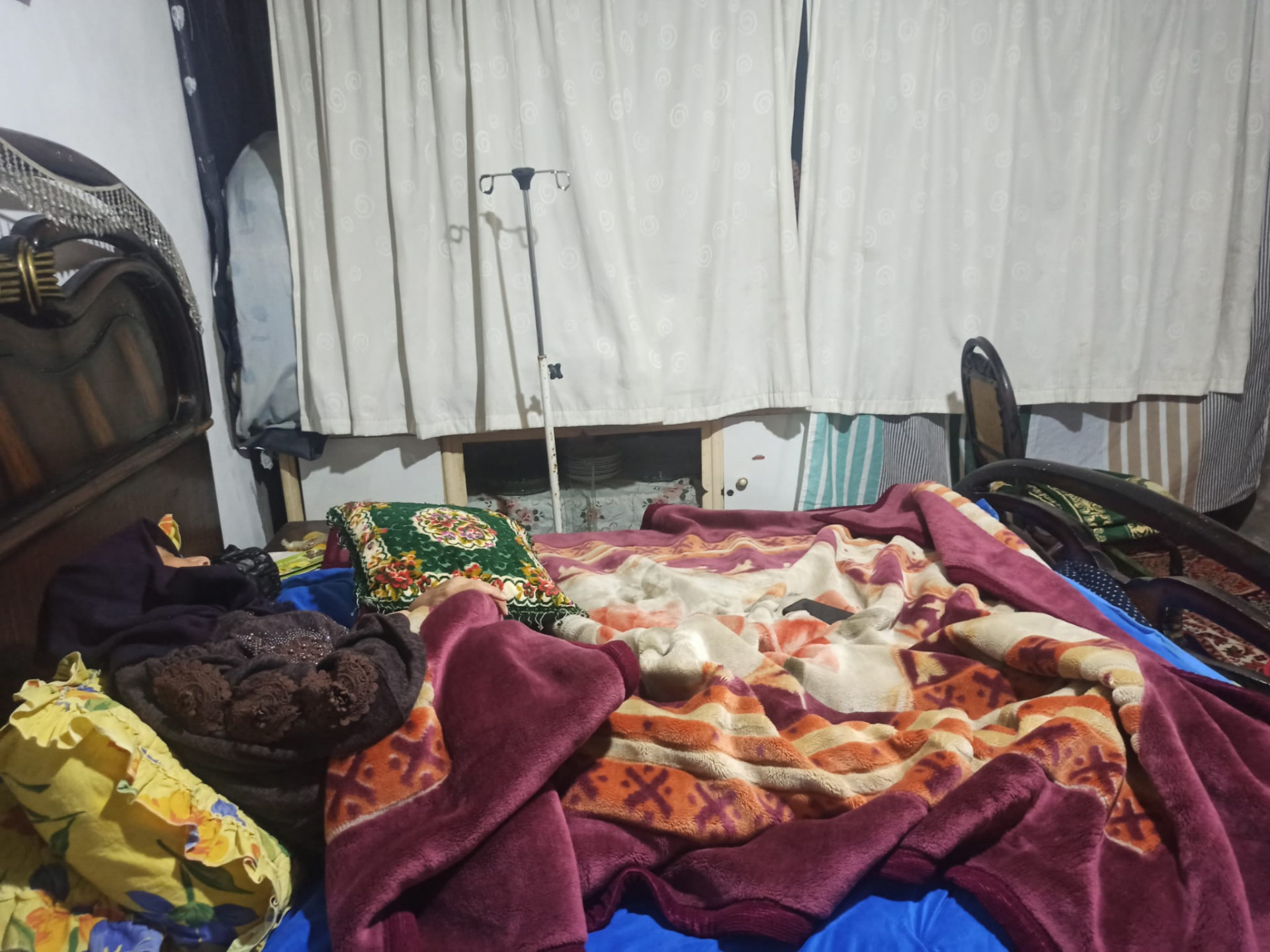 Khaula lost seven people of her family and she suffers from cancer.