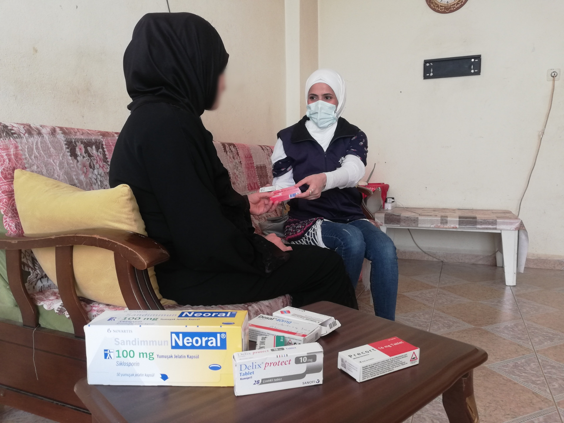 She is a displaced sick woman.