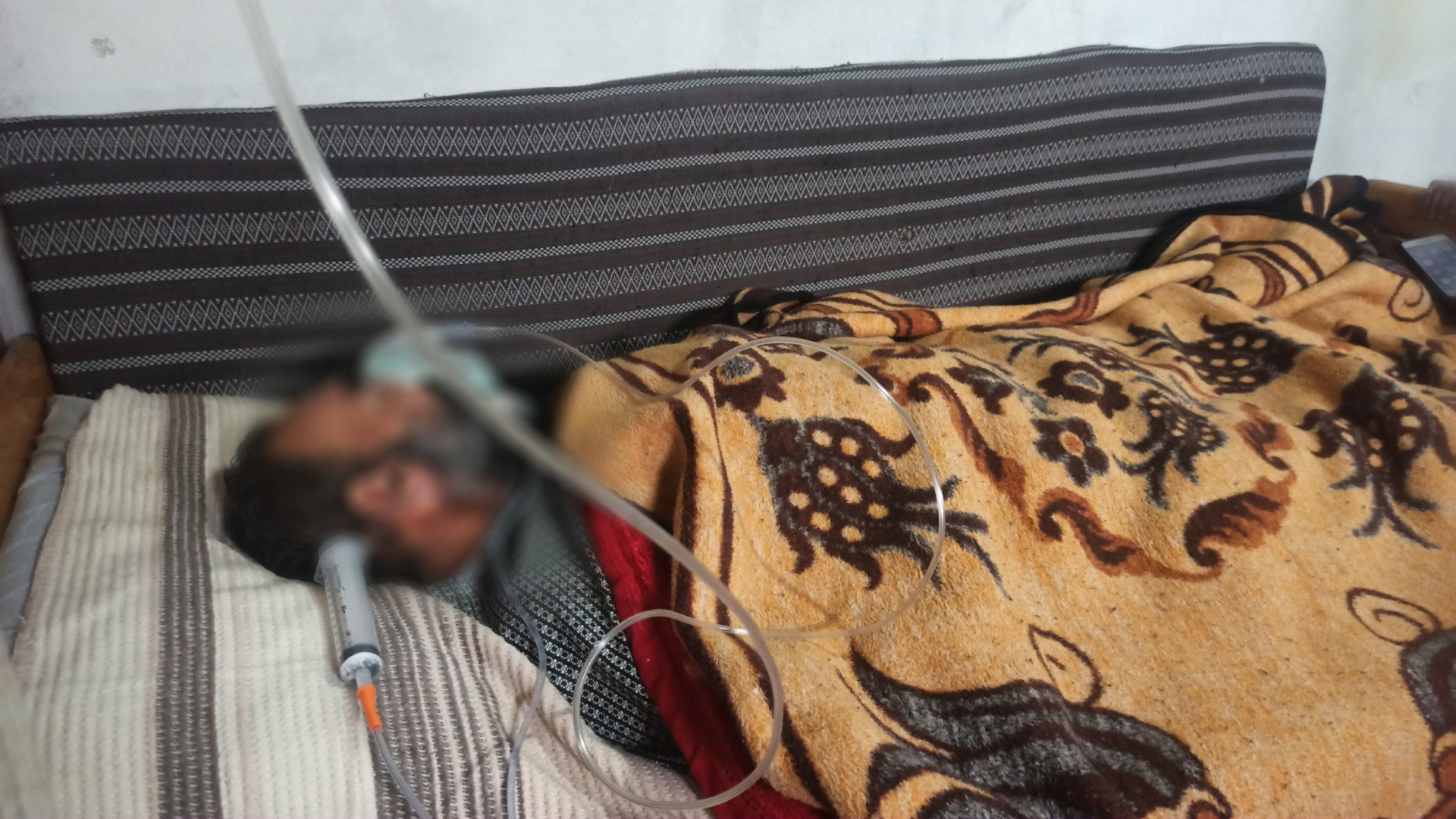 Mahmoud is with cerebral stroke and heart attack