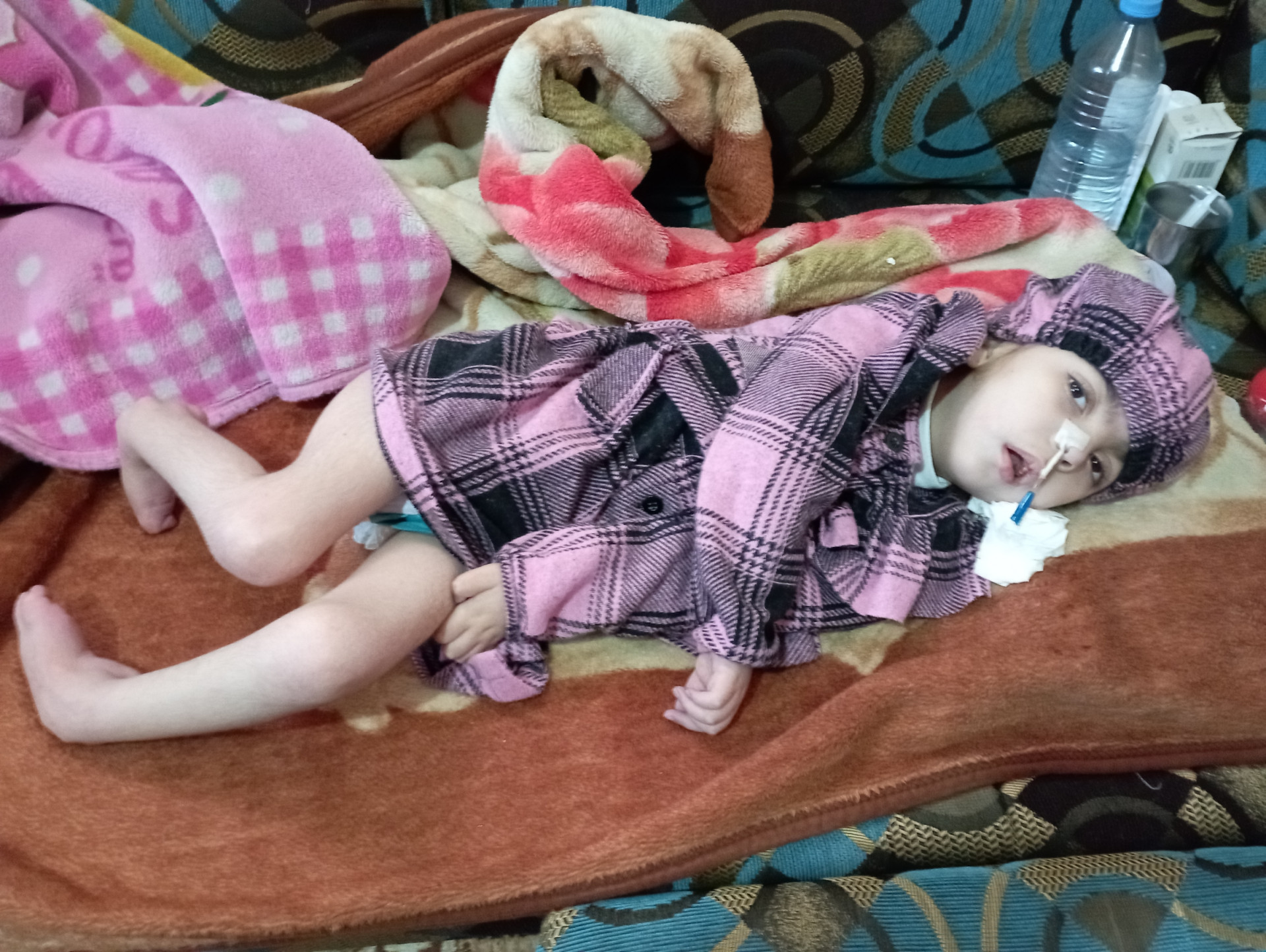 A child suffering from cerebral palsy needs medication!