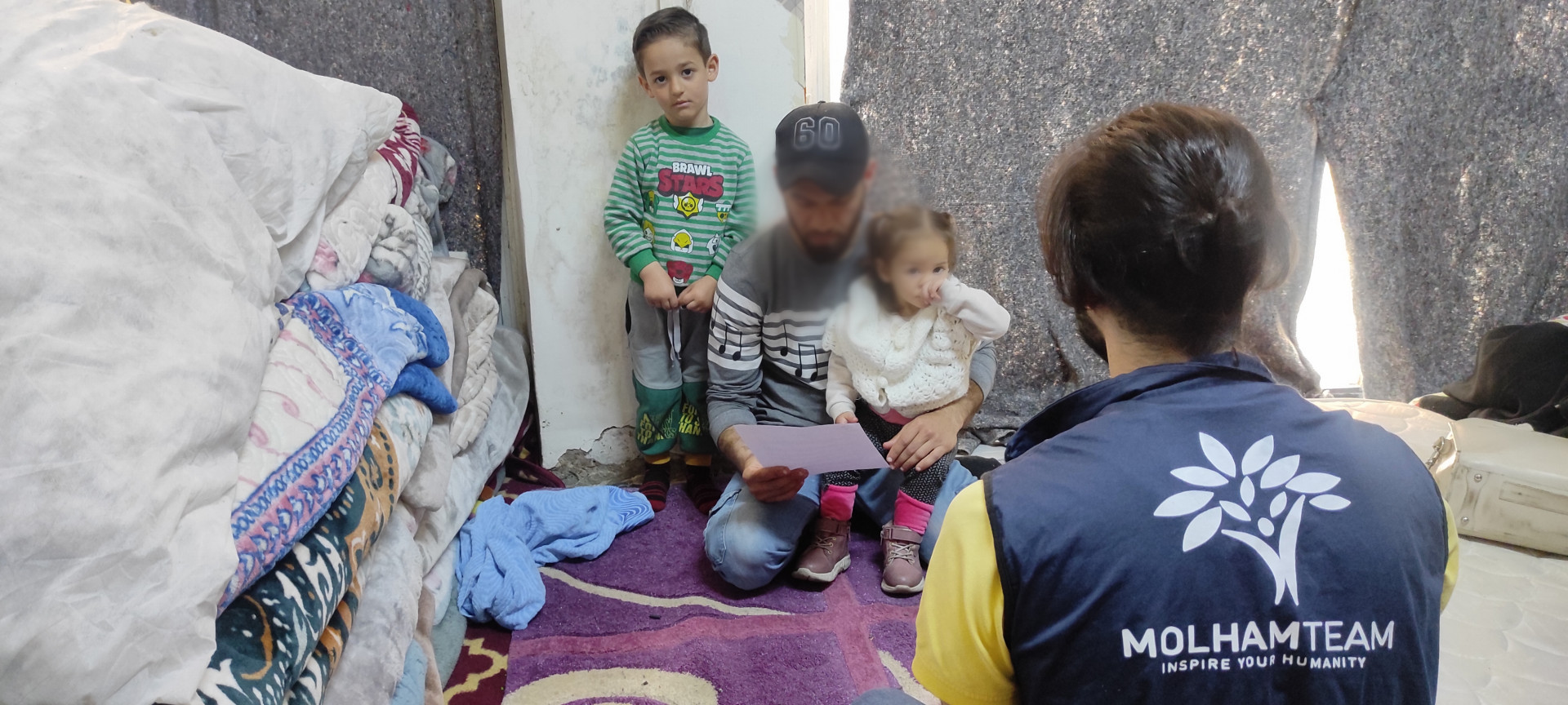 Tawfiq and his family were displaced after the earthquake, and need your help.