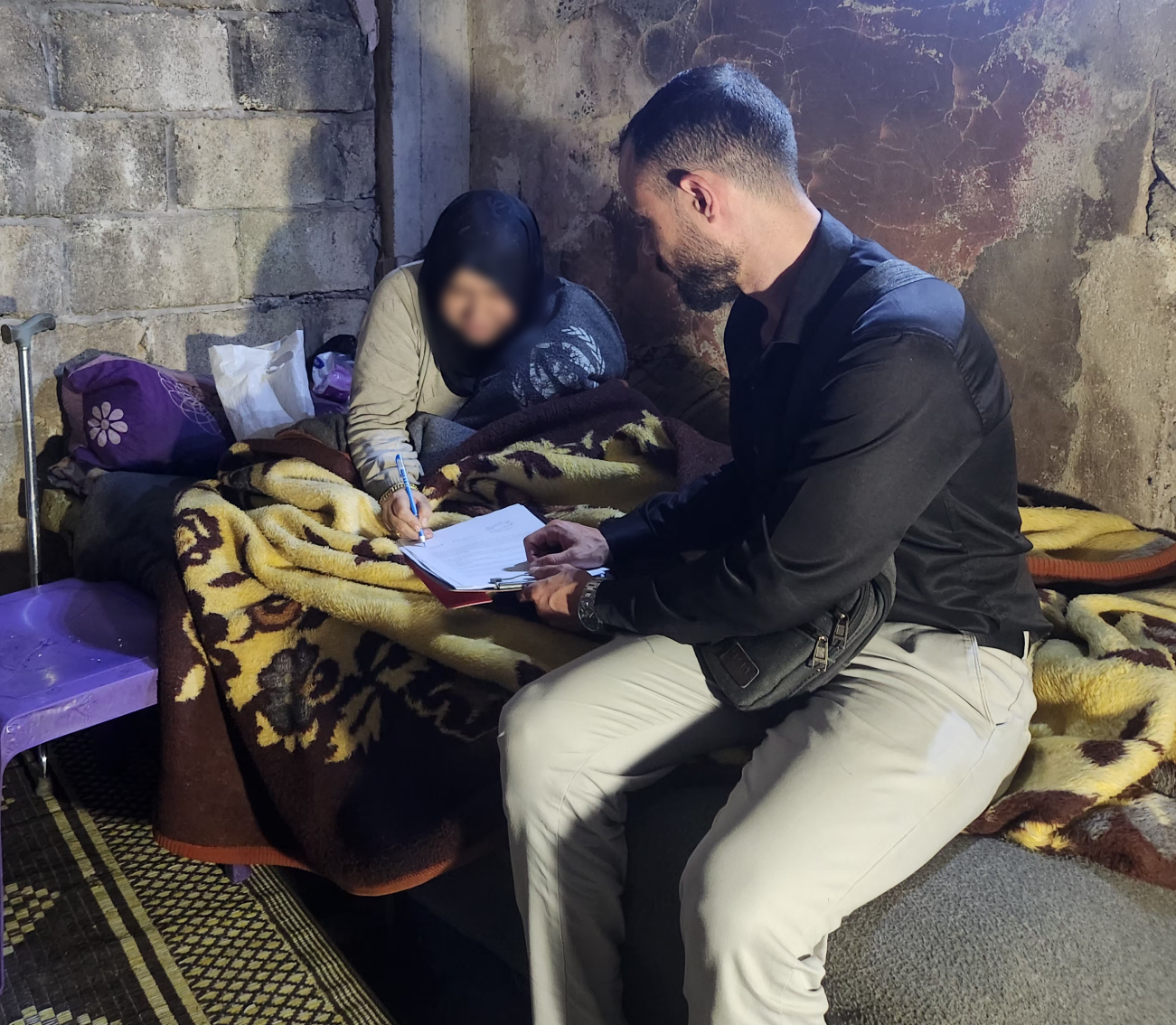 سجينة الفراش منذ سنوات