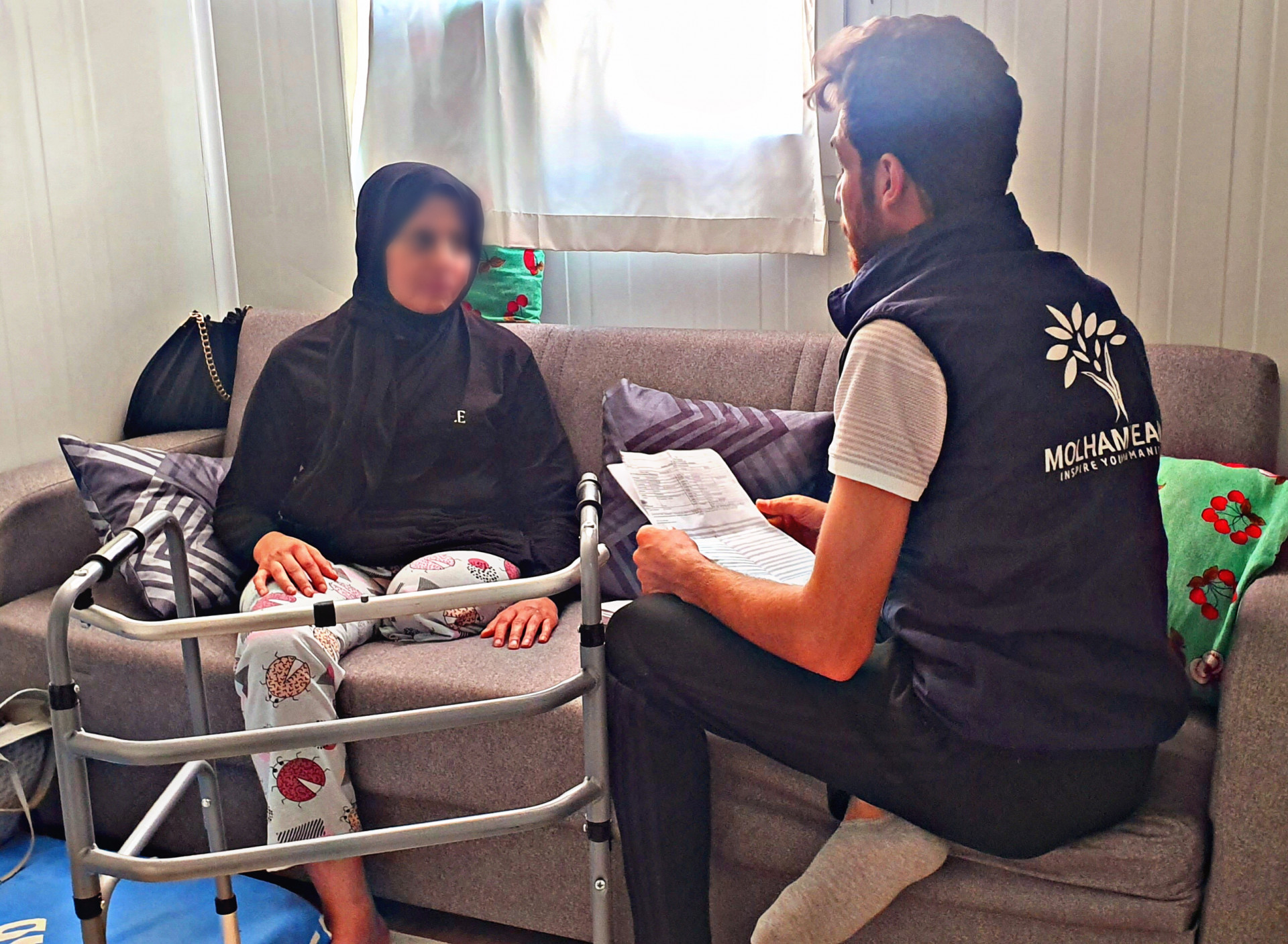 Iman lost all her family in the earthquake