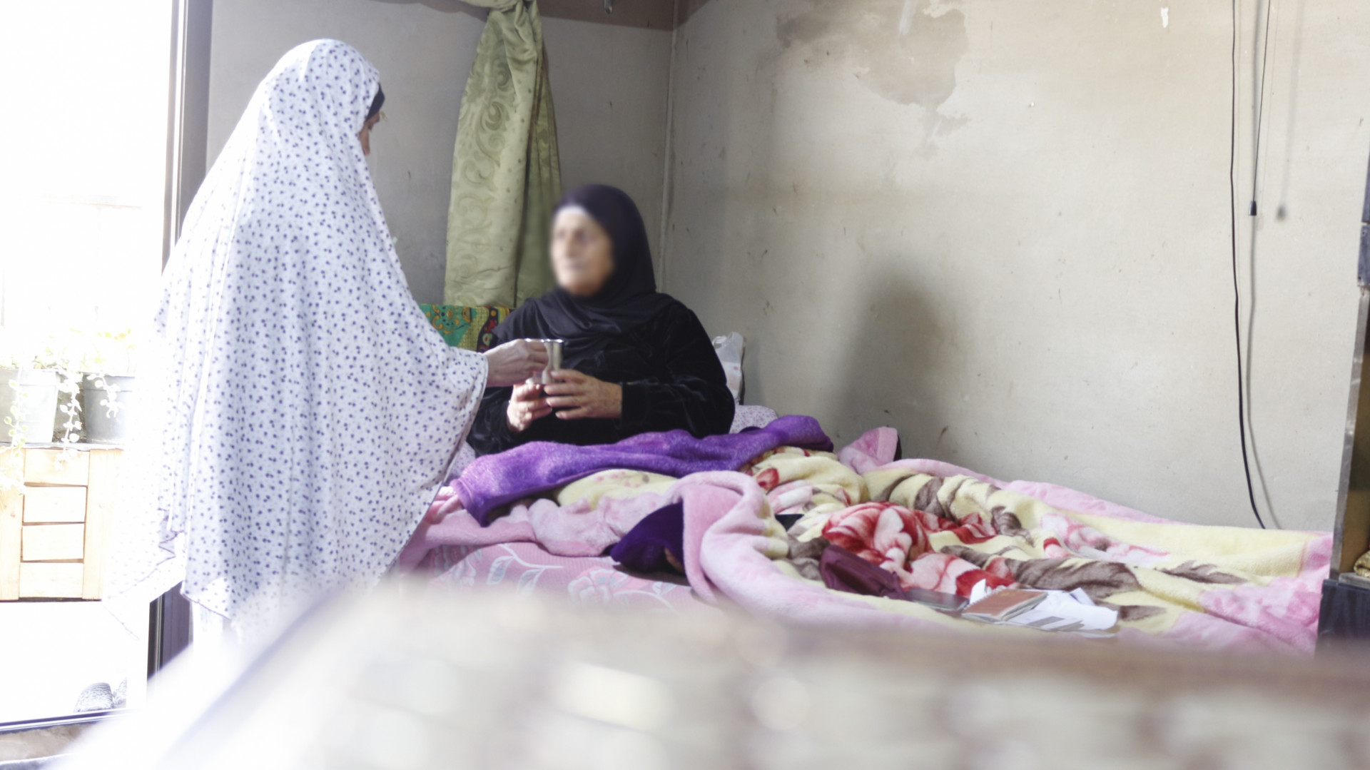 Fayza is an elderly who lacks basic life needs
