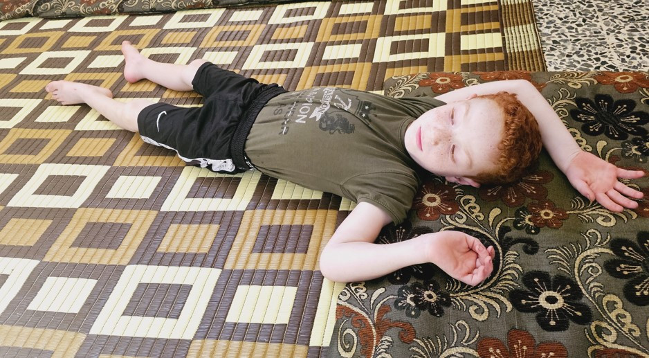 Omar is a child who was born with atrophy that affected his ability to move and needs your help.