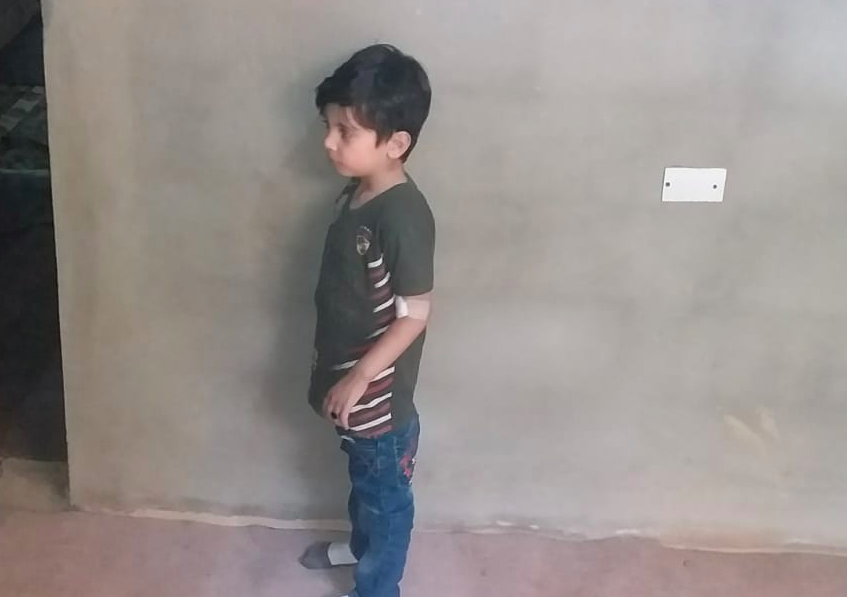 A child needs urgent medical analyses